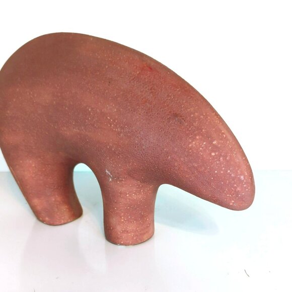 Handcrafted Vera Russell Brown Bear Pottery Figurine Desert Southwest Landscape - Picture 5 of 8